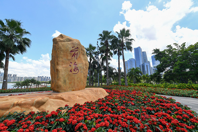 这是7月15日在广东省深圳市前海拍摄的前海石。新华社记者 毛思倩 摄.jpg
